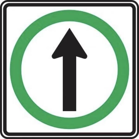 Accuform TRAFFIC SIGN STRAIGHT 24 in X 24 in FRR007RA